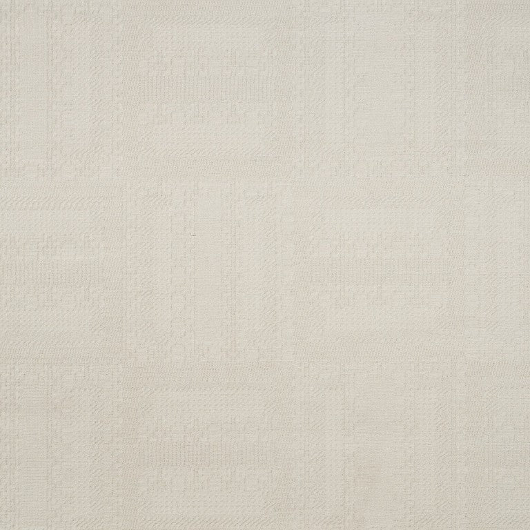 HomeRoots 5 X 7 Ivory Geometric Polyester Area Rug Power Loomed for Living and Dining Rooms 572702