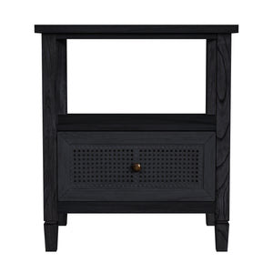 Flagstaff Cane 1 Drawer Nightstand 5727432 Black Butler Specialty