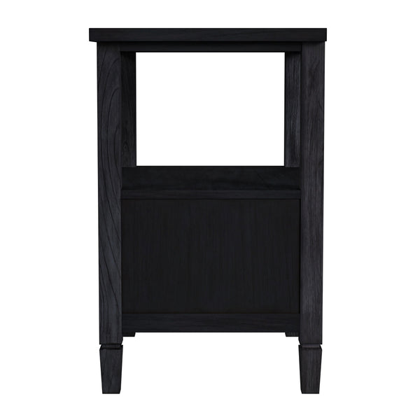 Flagstaff Cane 1 Drawer Nightstand 5727432 Black Butler Specialty