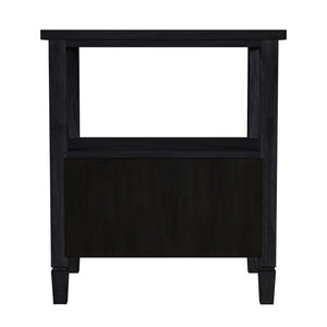 Flagstaff Cane 1 Drawer Nightstand 5727432 Black Butler Specialty