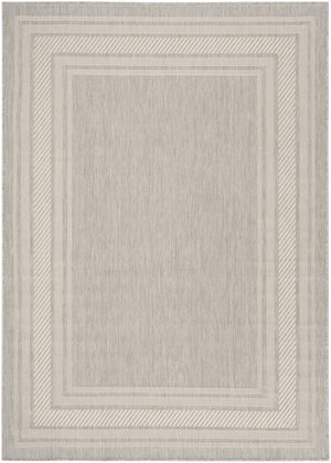 HomeRoots 6' X 9' Gray Geometric Area Rug - Stylish Indoor/Outdoor Design, Durable, Easy Care for Any Space 572873