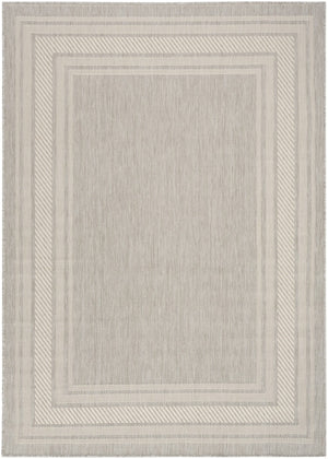 HomeRoots 6' X 9' Gray Geometric Area Rug - Stylish Indoor/Outdoor Design, Durable, Easy Care for Any Space 572873