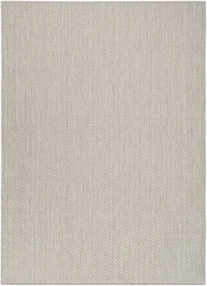 HomeRoots 6' Versatile Gray Geometric Area Rug for Indoor & Outdoor Use – Durable, Stylish, Easy to Clean! 572885