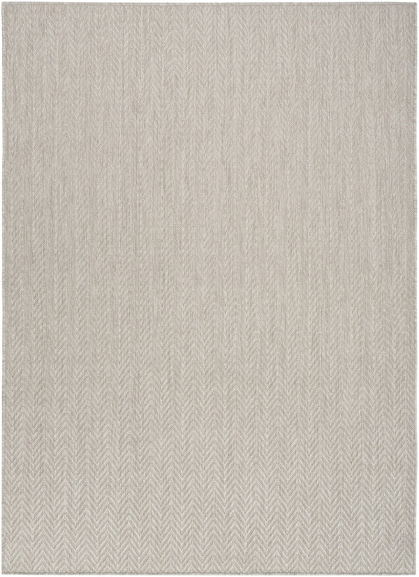 HomeRoots 6' Versatile Gray Geometric Area Rug for Indoor & Outdoor Use – Durable, Stylish, Easy to Clean! 572885