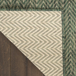HomeRoots 6' Green Geometric Area Rug - Stylish Indoor/Outdoor Decor, Durable, Easy to Clean, Modern Design! 572886