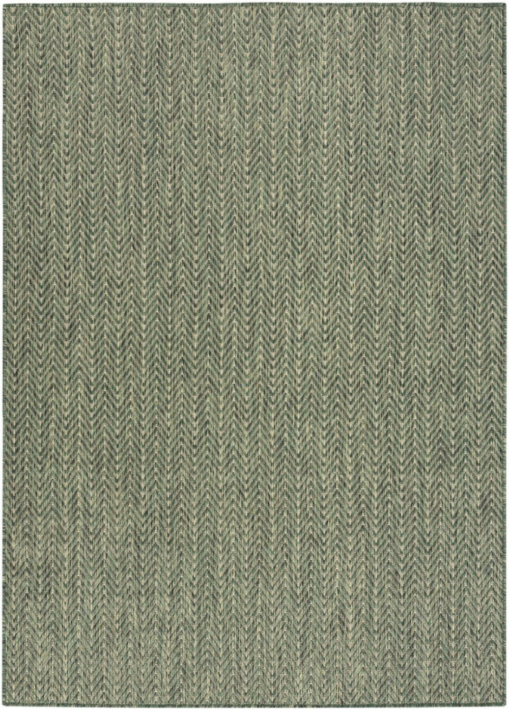 HomeRoots 6' Green Geometric Area Rug - Stylish Indoor/Outdoor Decor, Durable, Easy to Clean, Modern Design! 572886