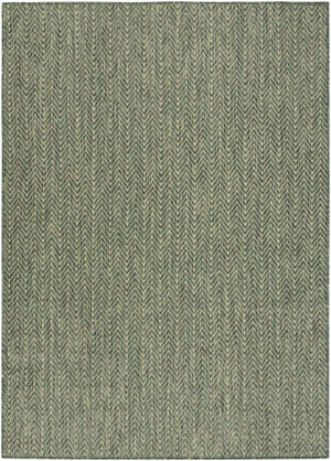 HomeRoots 6' Green Geometric Area Rug - Stylish Indoor/Outdoor Decor, Durable, Easy to Clean, Modern Design! 572886