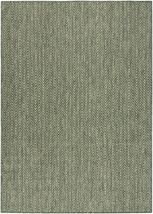 HomeRoots 6' Green Geometric Area Rug - Stylish Indoor/Outdoor Decor, Durable, Easy to Clean, Modern Design! 572886