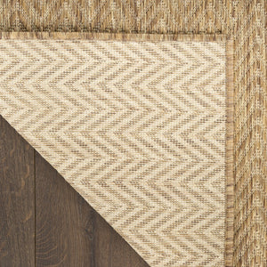 HomeRoots 6' Geometric Indoor Outdoor Area Rug - Stylish, Durable & Low-Maintenance for Any Space! 572887