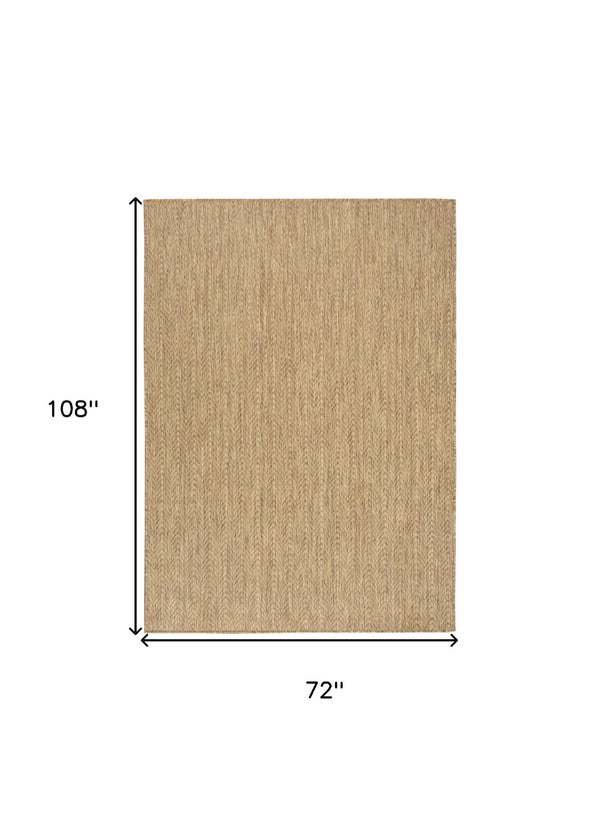 HomeRoots 6' Geometric Indoor Outdoor Area Rug - Stylish, Durable & Low-Maintenance for Any Space! 572887