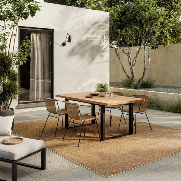 HomeRoots 6' Geometric Indoor Outdoor Area Rug - Stylish, Durable & Low-Maintenance for Any Space! 572887