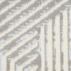 HomeRoots 7 X 10 Polypropylene Geometric Area Rug Low Pile Modern Living Room Floor Accent 572889