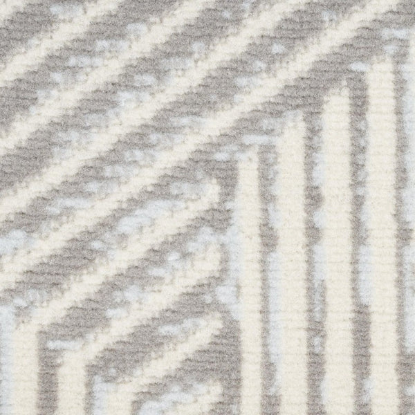 HomeRoots 7 X 10 Polypropylene Geometric Area Rug Low Pile Modern Living Room Floor Accent 572889
