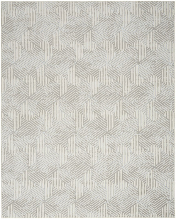 7 X 10 Polypropylene Geometric Area Rug Low Pile Modern Living Room Floor Accent