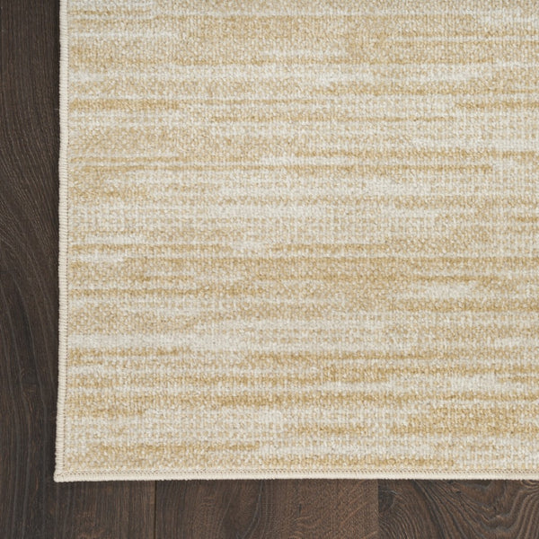 HomeRoots 6' X 9' Elegant Ivory and Gold Abstract Area Rug - Durable Indoor/Outdoor Design for Modern Spaces 572901