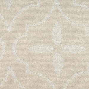 HomeRoots 6' Stylish Ivory and Beige Geometric Area Rug - Durable Indoor/Outdoor Design for Versatile Spaces 572908