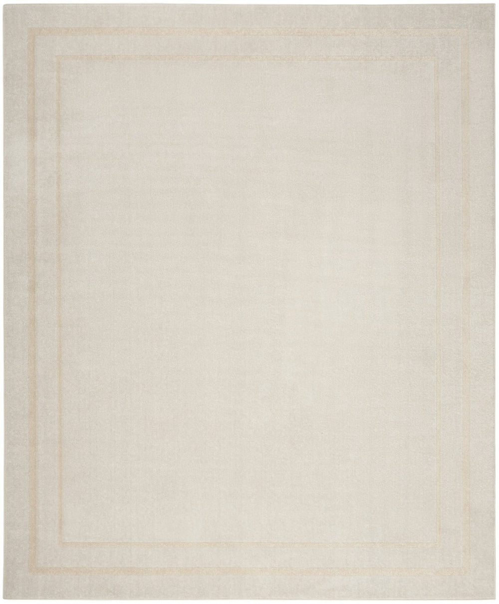 HomeRoots 6' X 9' Ivory and Gold Area Rug - Durable Indoor/Outdoor Design for Elegant Spaces and Easy Care 572912