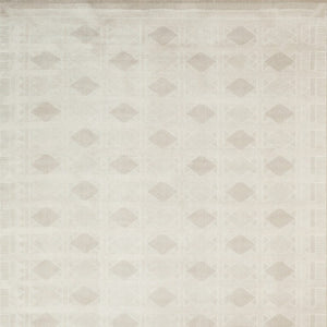 8x10 Geometric Beige Polyester Area Rug Power Loomed for Living and Dining Rooms