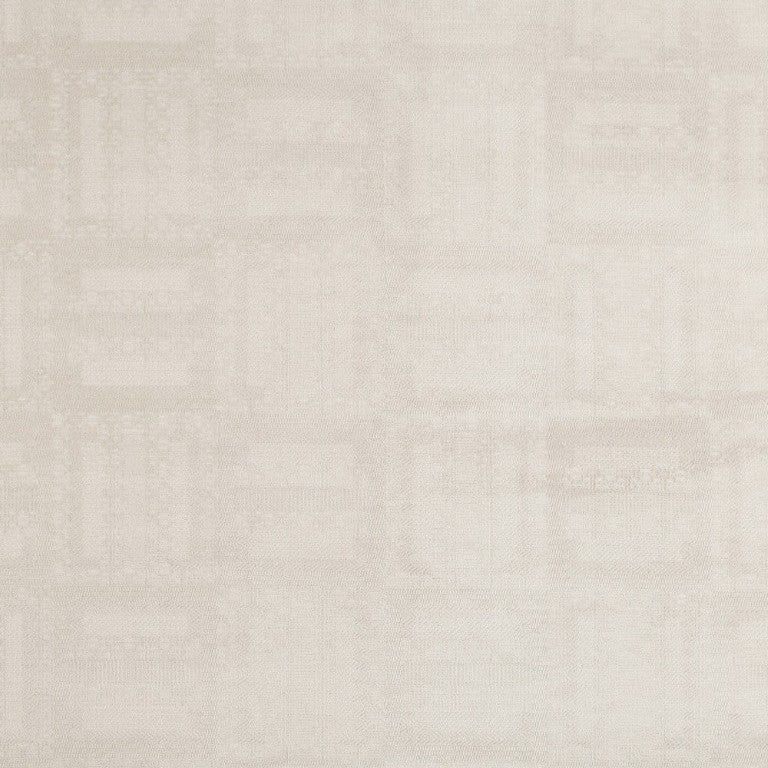 8 X 10 Ivory Polyester Geometric High Low Area Rug for Modern Living Spaces