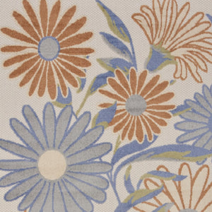 HomeRoots 6' X 9' Beige Floral Area Rug - Timeless Indoor/Outdoor Charm, Durable Design for High-Traffic Spaces 572996