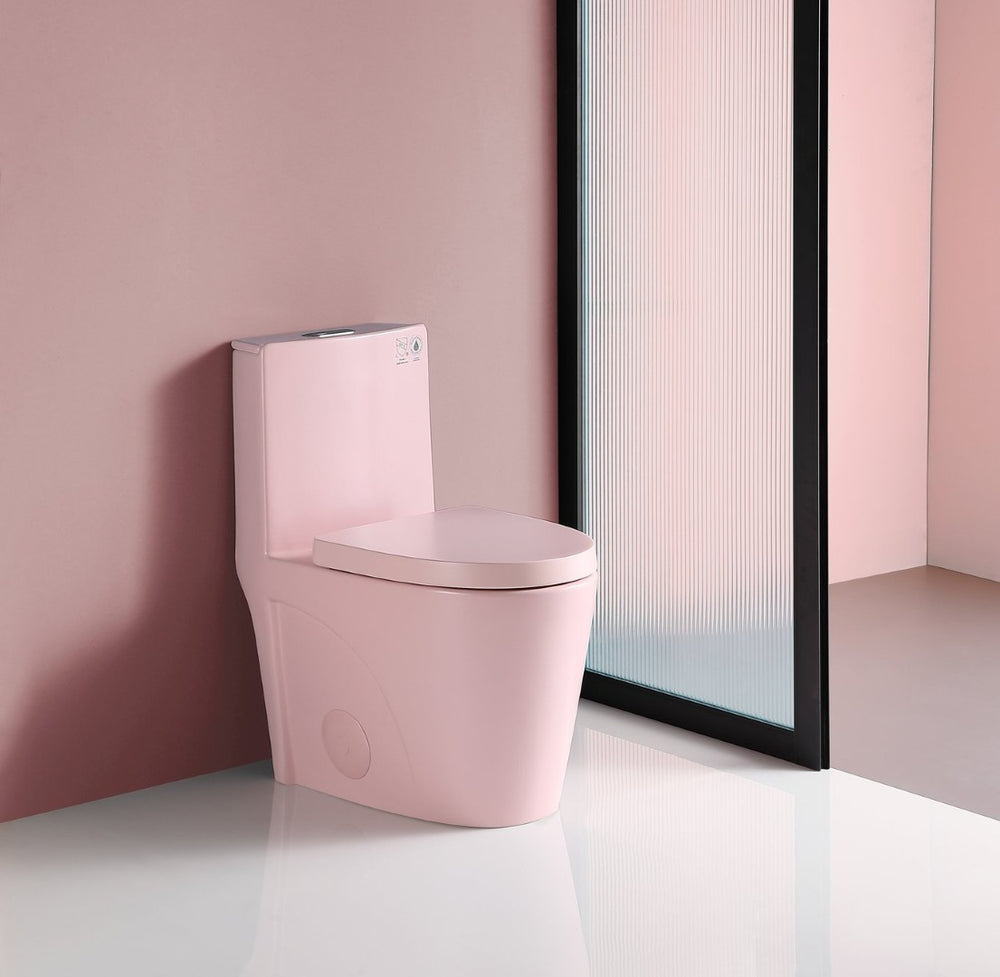 English Elm One-piece Elongated Ceramic Toilet Dual Flush Ada Comfort Height Glossy White Bath W1920P385404