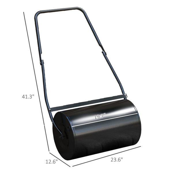 English Elm Lawn Roller Steel Drum Push or Tow Behind Fillable Garden Turf Flattening Tool T3971P423368