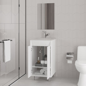 English Elm Colville Floating Wall Mount Vanity Cabinet Matte Finish Modern Bathroom Storage B092P439924
