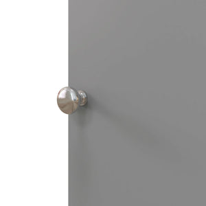 English Elm HOMCOM Modern Corner Toilet Paper Tower Cabinet with Hidden Screw Design and Magnetic Door Lock Gray W2225P217010