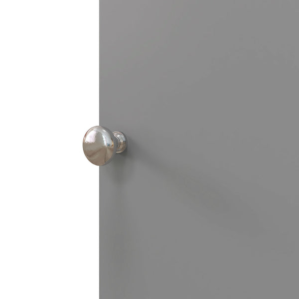 English Elm HOMCOM Modern Corner Toilet Paper Tower Cabinet with Hidden Screw Design and Magnetic Door Lock Gray W2225P217010