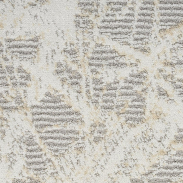 5x7 Gray Abstract Polypropylene Area Rug Power Loomed for Living Room Decor