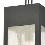 Angus 7'' Wide 1-Light Outdoor Pendant - Charcoal 57303/1 Elk Lighting