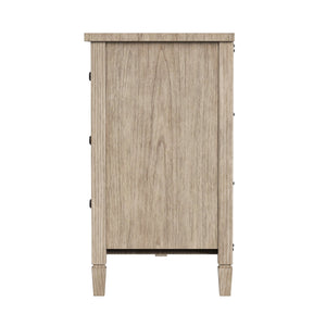 Butler Specialty Flagstaff 3-drawer Dresser With Elegant Desert Sand Finish And Classic Bronze Hardware For Storage Natural Mindi Wood,Mindi Veneer,Mdf 5730449-butler