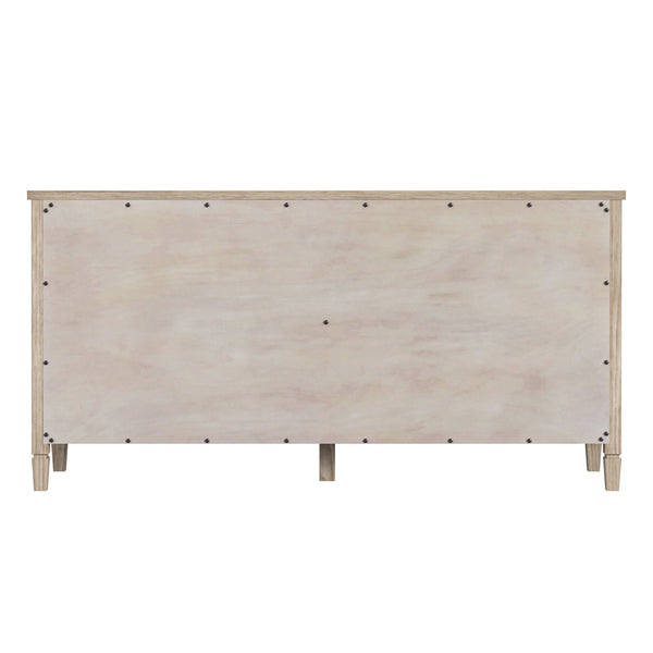 Butler Specialty Flagstaff 3-drawer Dresser With Elegant Desert Sand Finish And Classic Bronze Hardware For Storage Natural Mindi Wood,Mindi Veneer,Mdf 5730449-butler