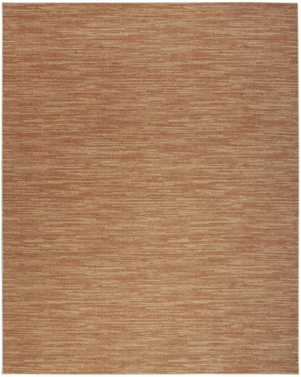 HomeRoots 7' X 10' Rust Abstract Area Rug - Stylish Indoor/Outdoor Floor Covering for Modern Living Spaces 573053