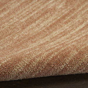 HomeRoots 8' X 10' Rust Abstract Area Rug - Versatile Indoor/Outdoor Design for Modern Spaces and Easy Care 573062