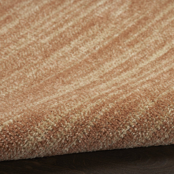 HomeRoots 8' X 10' Rust Abstract Area Rug - Versatile Indoor/Outdoor Design for Modern Spaces and Easy Care 573062