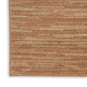 HomeRoots 8' X 10' Rust Abstract Area Rug - Versatile Indoor/Outdoor Design for Modern Spaces and Easy Care 573062