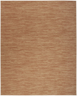 HomeRoots 8' X 10' Rust Abstract Area Rug - Versatile Indoor/Outdoor Design for Modern Spaces and Easy Care 573062