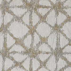 English Elm Rory Latte Boucle Sloped-Arm Lounge Chair with Metallic Pillow — Retro Barrel Design, Cozy Corner Accent B062P358171