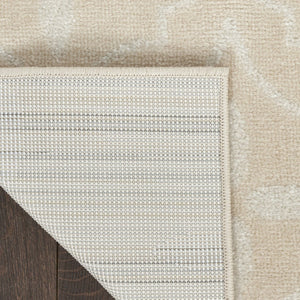 HomeRoots 8' X 10' Beige and Ivory Geometric Indoor-Outdoor Area Rug - Durable, Stylish, Versatile Design for Any Space 573068