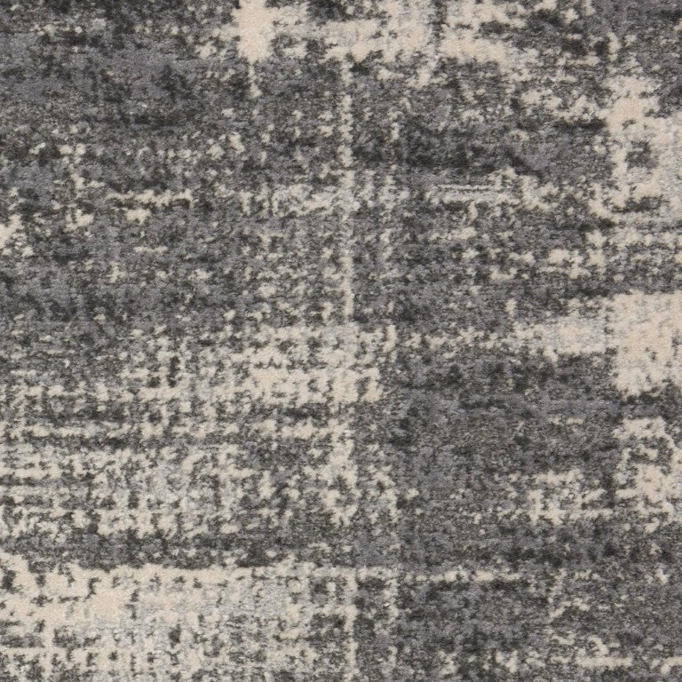 Gray Abstract Power Loomed Area Rug for Living Room Dining and Bedroom Decor