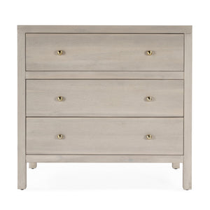 Butler Specialty Nora Elegant Wood 3 Drawer Chest - Timeless Design With Spacious Storage For Your Living Space Taupe Acacia Wood,Acacia Veneer,Mdf,Pine Wood And Antimony Metal Hardware 5731450-butler
