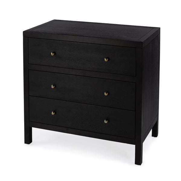Butler Specialty Nora Elegant Wood 3 Drawer Chest - Timeless Design With Spacious Storage For Your Living Space Coffee Acacia Wood,Acacia Veneer,Mdf,Pine Wood And Antimony Metal Hardware 5731451-butler