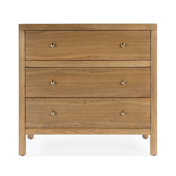 Butler Specialty Nora Elegant Wood 3 Drawer Chest - Timeless Design With Spacious Storage For Your Living Space Brown Rubberwood Solids,Oak Wood,Oak Veneer,Mdf,Pine Wood And Antimony Metal Hardware 5731452-butler
