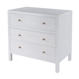 Nora 3 Drawer Wood Chest 5731477 White Butler Specialty