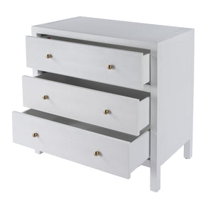 Nora 3 Drawer Wood Chest 5731477 White Butler Specialty