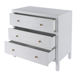 Nora 3 Drawer Wood Chest 5731477 White Butler Specialty