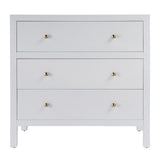 Nora 3 Drawer Wood Chest 5731477 White Butler Specialty