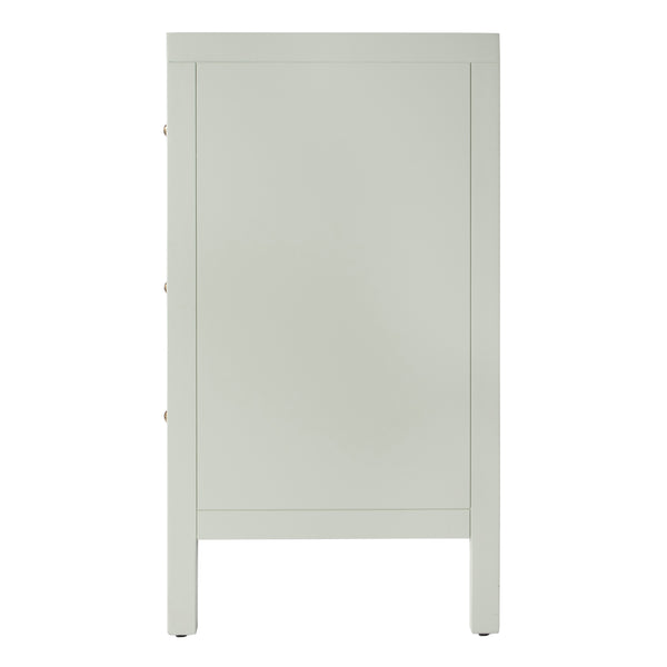 Butler Specialty Nora Elegant Wood 3 Drawer Chest - Timeless Design With Spacious Storage For Your Living Space Green Acacia Wood,Acacia Veneer,Mdf,Pine Wood And Antimony Metal Hardware 5731480-butler