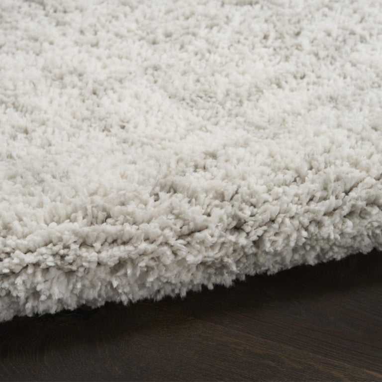 HomeRoots Gray Abstract Shag Polyester Area Rug Plush Pile for Living Room Bedroom Decor 8' x 10' 573157